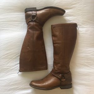 Frye Phillip Harness Tall WIDE CALF Boots